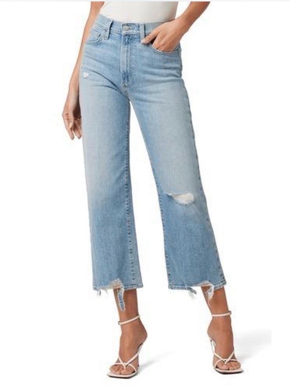 Joe's The Blake Wide Leg Crop Jeans Light Blue